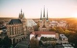 Erfurter Dom aus der Luft