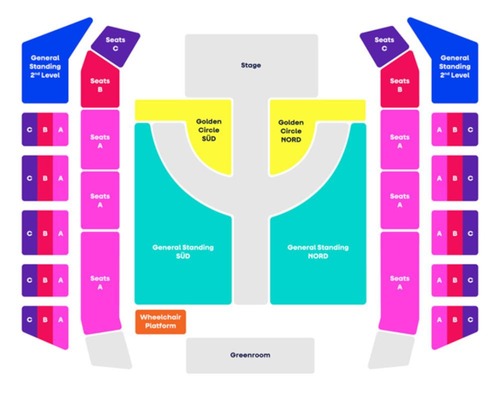 Saalplan Stadthalle