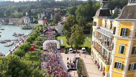 Kärnten läuft Start Wörthersee Halbmarathon Velden Schlosshotel