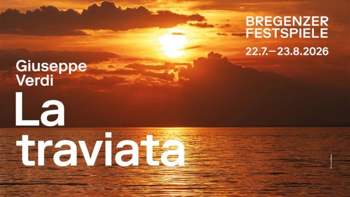 Bregenzer Festspiele Plakatmotiv Sonnenuntergang