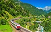 Intercity-Zug an der Gotthardbahn