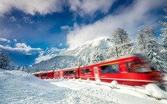 Glacier Express im Winter