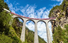 Glacier Express Landwasser Viadukt