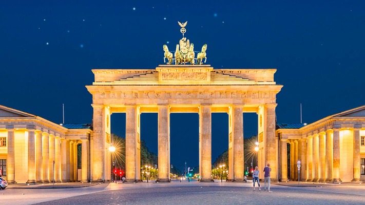 Das Brandenburger Tor bei Nacht