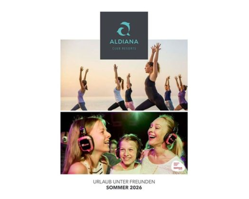 Titelbild eines Katalogs von Aldiana