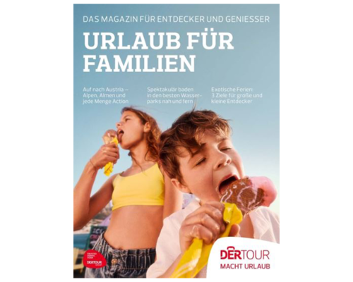 Titelbild eines Katalogs von "DERTOUR"