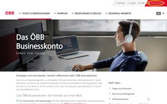 Registrierung/Anmeldung im ÖBB Businesskonto