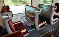 Open plan car in 2nd Class