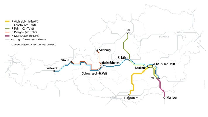 Interregio-Streckennetzkarte