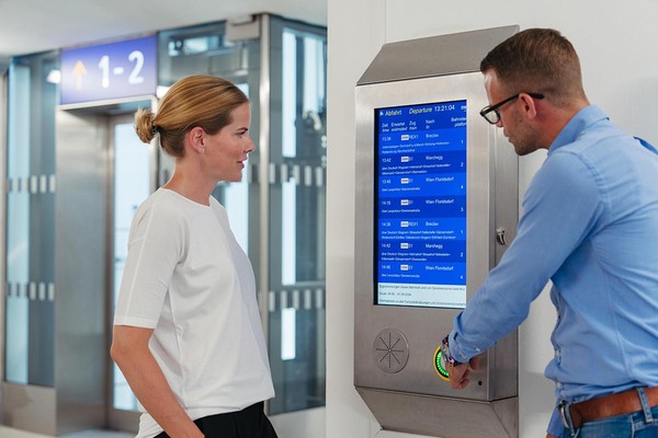Zwei Reisende Abfahrtsmonitor "Light"
