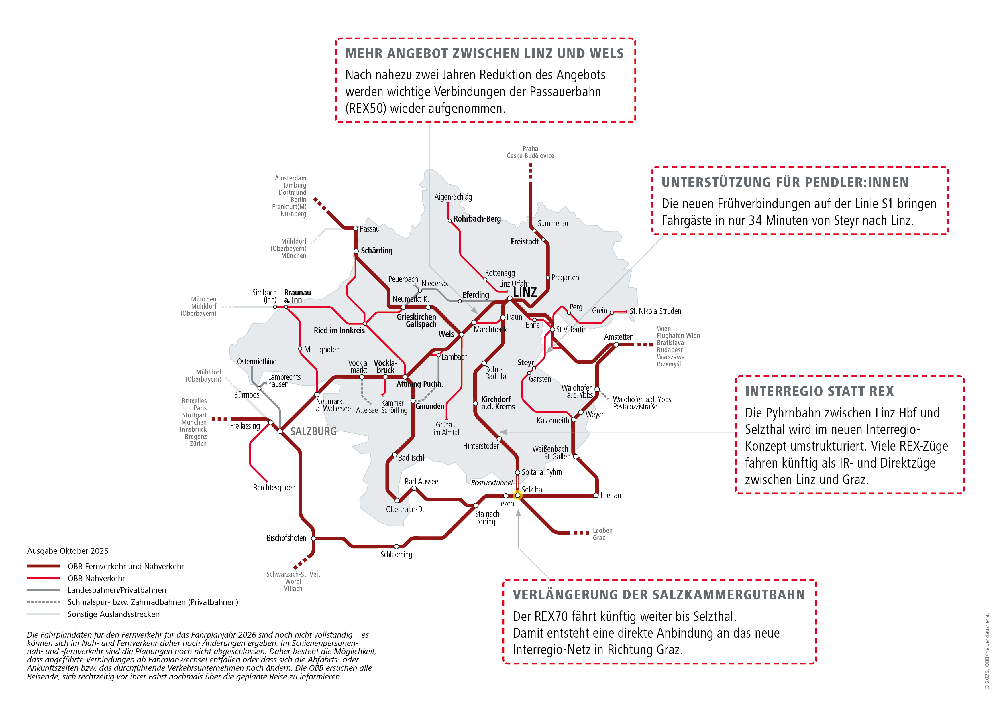 Karte zum Fahrplanwechsel 2025/2026
