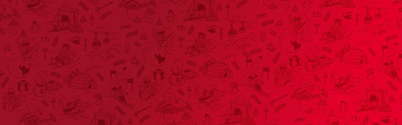 Erlebnistickets Sujet mit kleinen Winter-Illustrationen