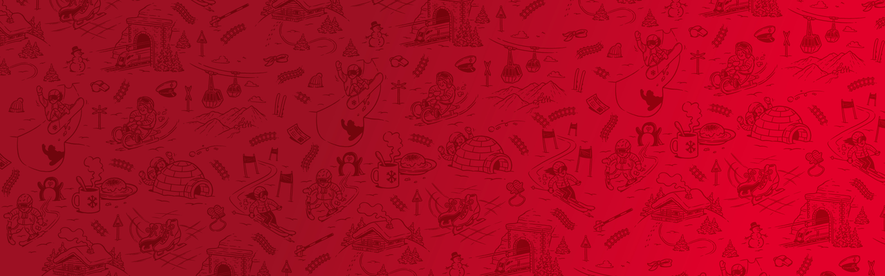 Erlebnistickets Sujet mit kleinen Winter-Illustrationen