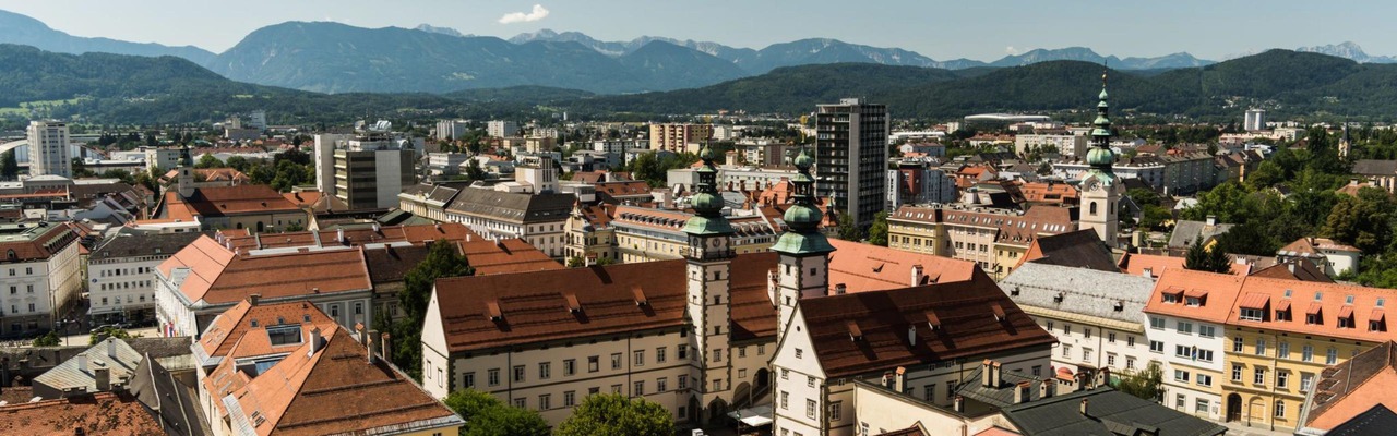 Panorama vom Klagenfurter Stadtpfarrturm