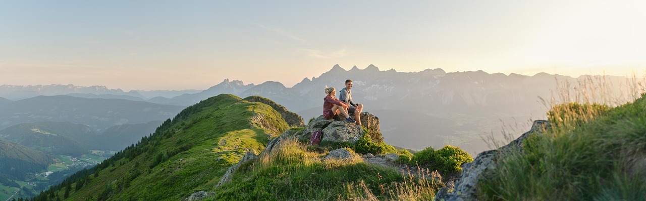 Wanderer auf der Reiteralm