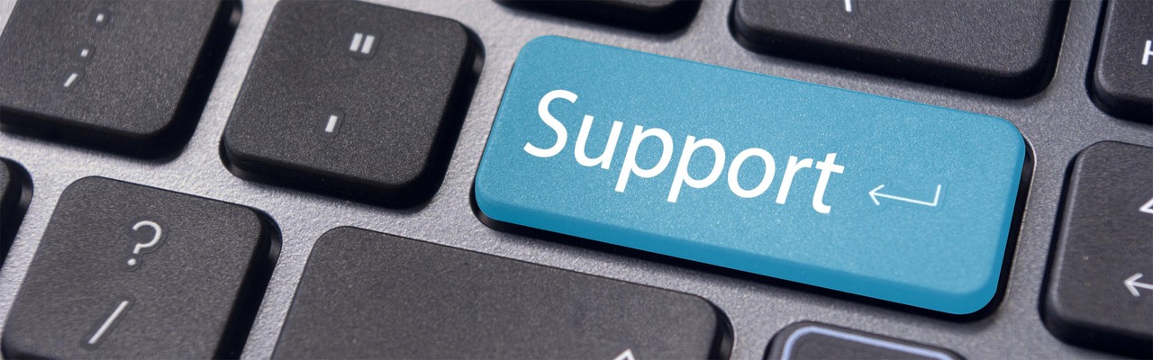 Tastatur mit Support-Taste