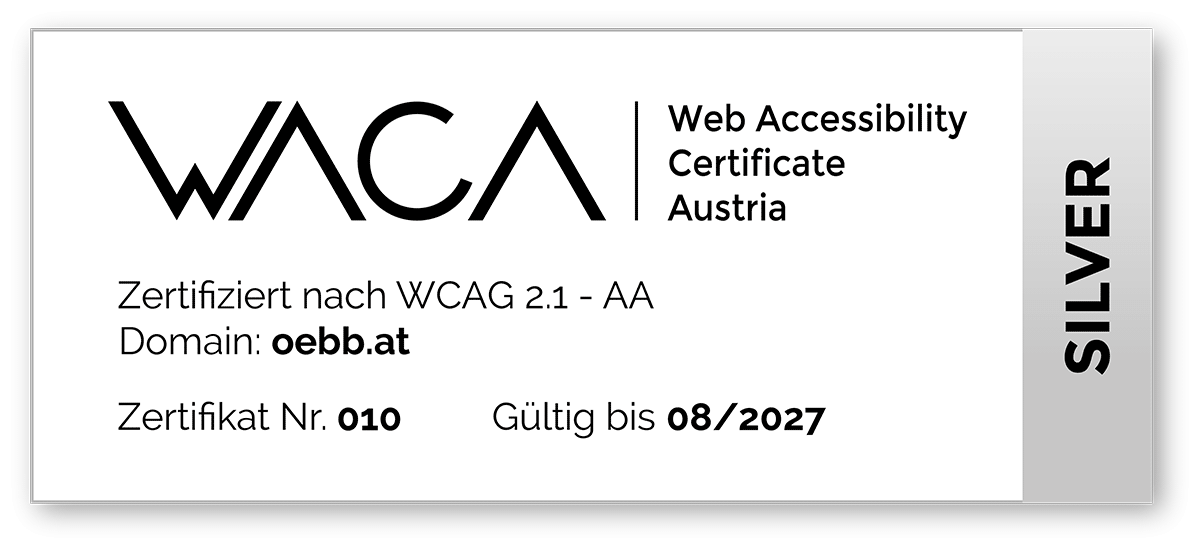 WACA Zertifizierung "Silber"