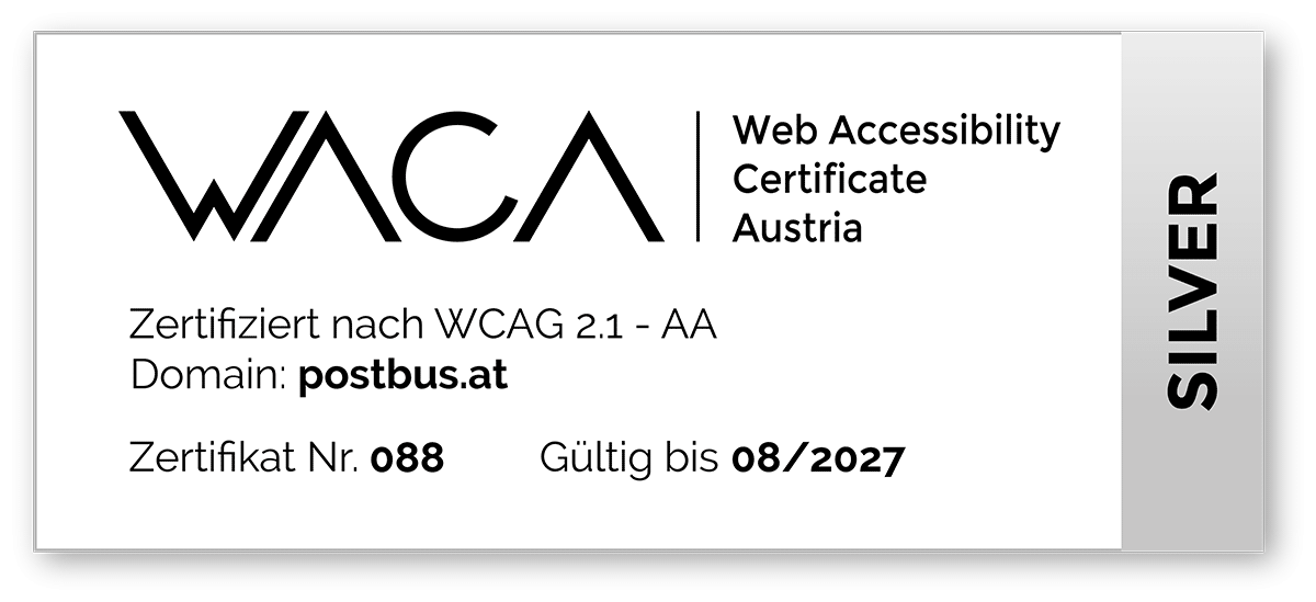 WACA Zertifizierung "Silber"