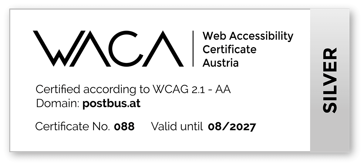 WACA Zertifizierung "Silber"