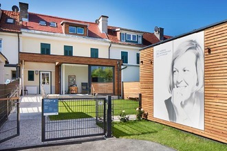 Außenaufnahme des Ingeborg Bachmann Haus Klagenfurt
