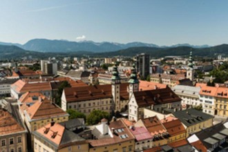 Panorama vom Klagenfurter Stadtpfarrturm