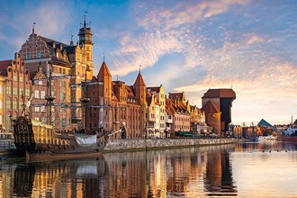 City panorama in Gdansk