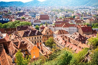 Stadtpanorama von Graz