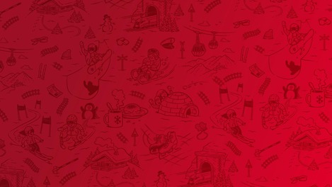 Erlebnistickets Sujet mit kleinen Winter-Illustrationen