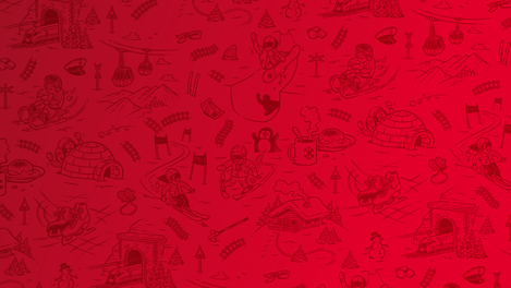 Erlebnistickets Sujet mit kleinen Winter-Illustrationen