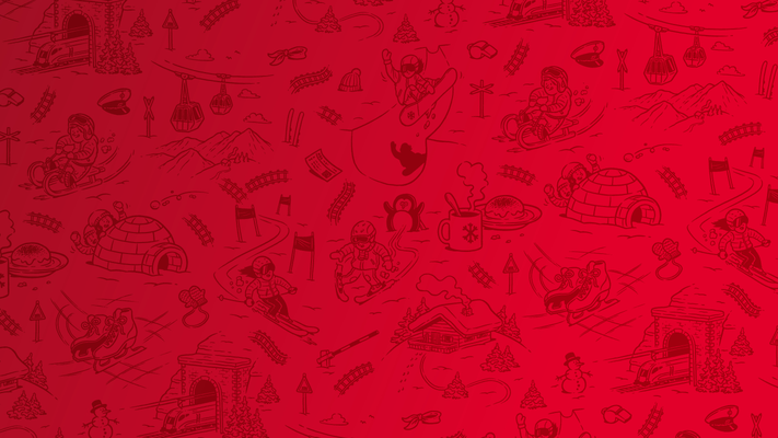 Erlebnistickets Sujet mit kleinen Winter-Illustrationen