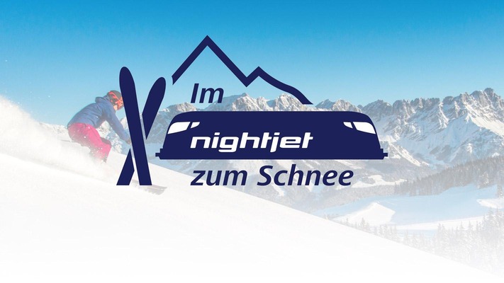 Key Visual im Nightjet zum Schnee