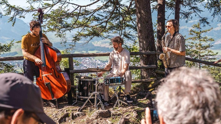 Musiker am Berg