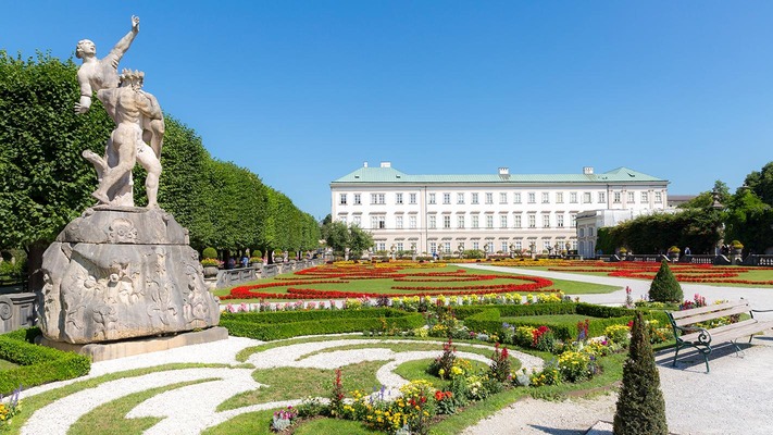 Mirabell gardens in Salzburg