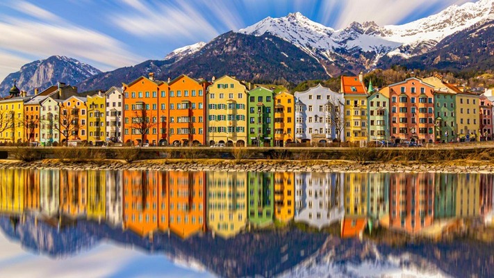 Bunte Häuser in Innsbruck