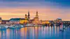 Blick auf die Altstadt in Dresden