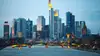 Frankfurt skyline at night