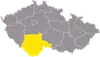 Karte von Tschechien, Südböhmen