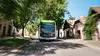 E-Bus von Vorne auf der Straße