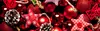 Weihnachtsschmuck in rot 