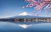 Berg in Fuji in Kawaguchiko
