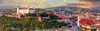 City panorama with castle in Bratislava