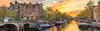 Canal in Amsterdam at dusk