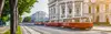 Straßenbahn auf der Ringstraße beim Burgtheater