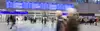 Hall of Vienna Central Station with people