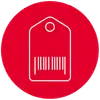 Icon mit Gepäck-Schild