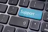 Tastatur mit Support-Taste