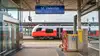 Bahnsteig in St. Valentin in Oberösterreich