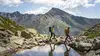 Hikers on the Tauernhöhenweg