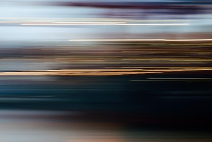 Abstract image with motion blur and light streaks