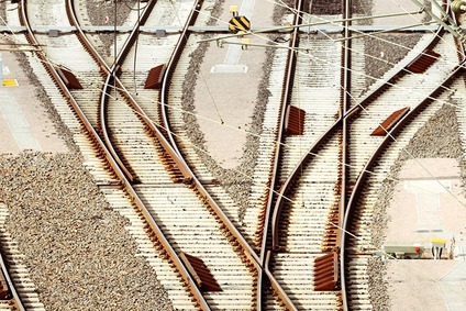 Switches guide trains reliably onto the right track, ensuring flexible and safe rail transport.
